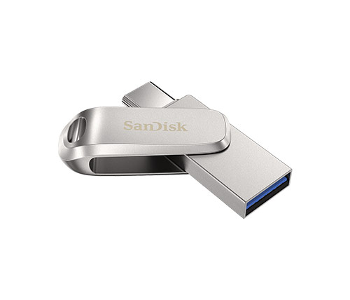 זכרון נייד SanDisk Ultra Dual Drive Luxe USB Type-C SDDDC4-064G - בנפח 64GB