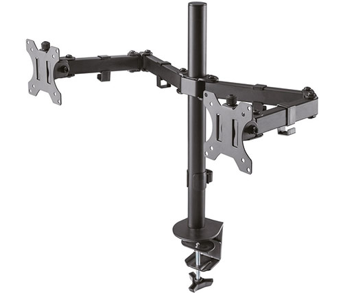 זרוע שולחנית NewStar ל-2 מסכים בגודל עד "32 דגם FPMA-D550DBLACK