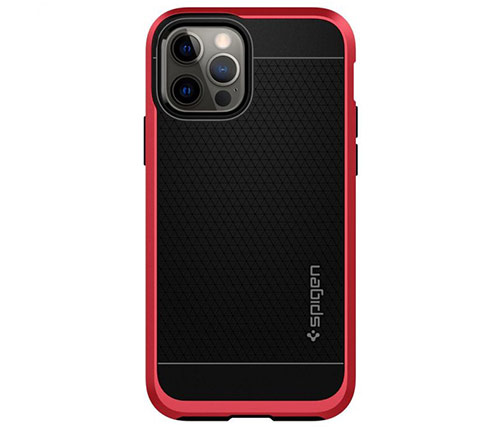 כיסוי לטלפון Spigen Neo Hybrid iPhone 12/12 Pro בצבע אדום ושחור