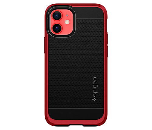כיסוי לטלפון Spigen Neo Hybrid iPhone 12 Mini בצבע אדום ושחור