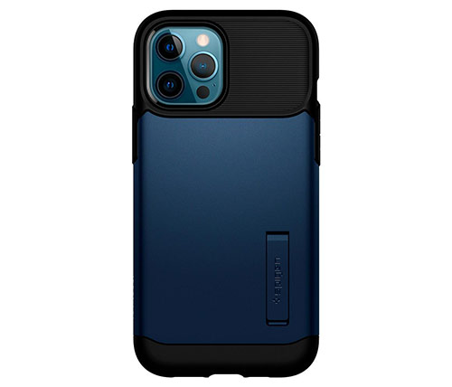 כיסוי לטלפון Spigen Slim Armor iPhone 12 Pro Max בצבע כחול