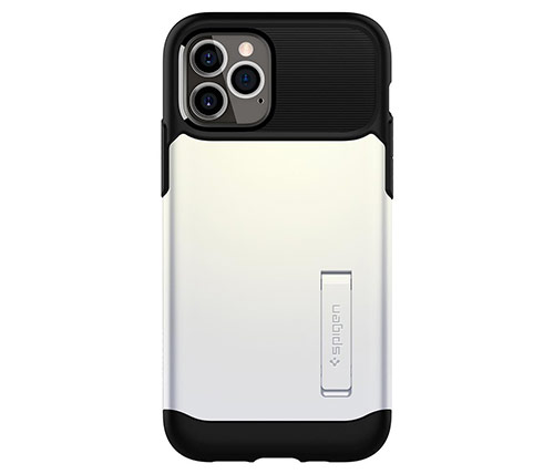 כיסוי לטלפון Spigen Slim Armor iPhone 12/12 Pro בצבע לבן