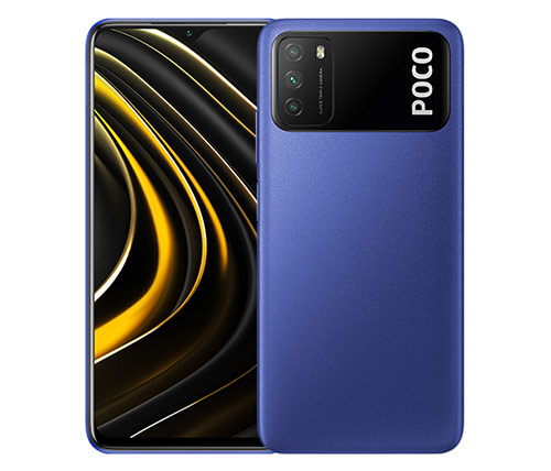 סמארטפון Xiaomi Poco M3 128GB בצבע כחול- שנתיים אחריות היבואן הרשמי