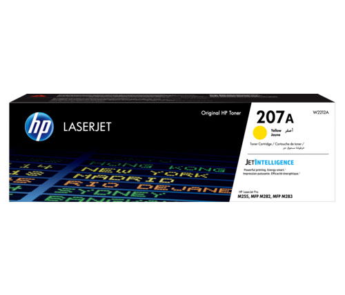 טונר למדפסת לייזר HP בצבע צהוב דגם 207A W2212A LaserJet 