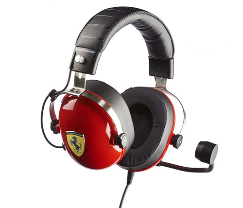 אוזניות גיימינג עם מיקרופון Thrustmaster T.Racing Scuderia Ferrari Edition