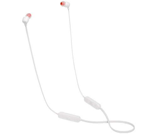 אוזניות אלחוטיות JBL Tune 115BT עם מיקרופון Bluetooth בצבע לבן