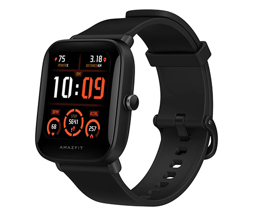 שעון Amazfit Bip U Pro בצבע שחור עם רצועה שחורה אחריות היבואן הרשמי