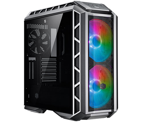 מארז מחשב CoolerMaster MasterCase H500P Mesh ARGB בצבע אפור מתכת כולל חלון צד