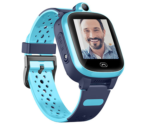 שעון חכם לילדים עם סים מובנה KidiWatch Kidistar 4G בצבע כחול אחריות היבואן הרשמי