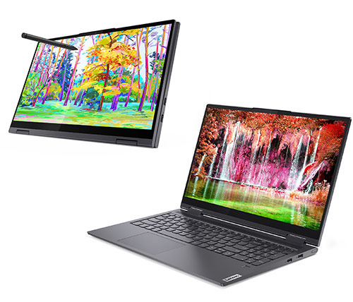 מחשב נייד עם מסך מגע "15.6 Lenovo Yoga 7 15ITL5 82BJ0043IV i5-1135G7 בצבע אפור, כונן 512GB SSD זכרון 8GB ומ.גרפי Intel Iris Xe