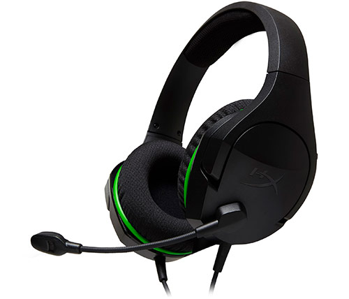 אוזניות גיימינג HyperX CloudX Stinger Core Xbox עם מיקרופון בצבע שחור וירוק 