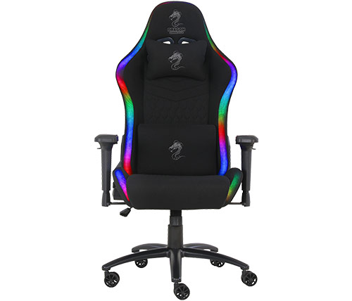 כיסא גיימינג שחור דרגון עם תאורת Dragon Space Plus RGB – משלוח חינם