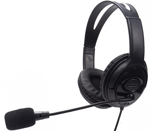 אוזניות Tellur PCH2 עם מיקרופון בצבע שחור