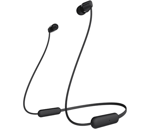 אוזניות אלחוטיות Sony WI-C200 עם מיקרופון Bluetooth בצבע שחור
