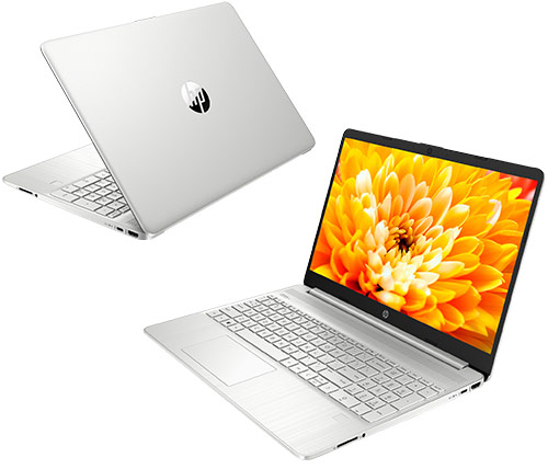 מחשב נייד "15.6 HP Laptop 15S-FQ2000NJ 308A3EA i3-1115G4 בצבע כסוף, כונן 256GB SSD, זכרון 8GB ומ.גרפי Intel® UHD Graphics