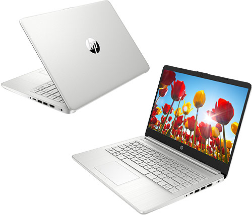 מחשב נייד "14 HP Laptop 14S-DQ2006NJ 307Z0EA i5-1135G7 בצבע כסוף, כונן 256GB SSD, זכרון 8GB ומ.גרפי Intel Iris Xe Graphics