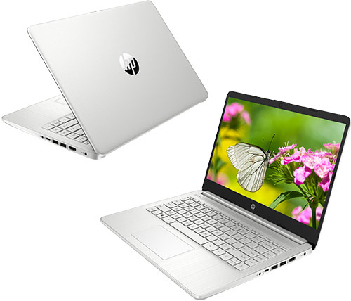 מחשב נייד "14 HP Laptop 14S-DQ2008NJ 307Z1EA i5-1135G7  בצבע כסוף, כונן 512GB SSD, זכרון 8GB ומ.גרפי Intel Iris Xe Graphics