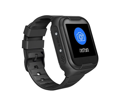 שעון חכם לגיל השלישי עם סים מובנה Kidiwatch PapaWatch בצבע שחור אחריות היבואן הרשמי