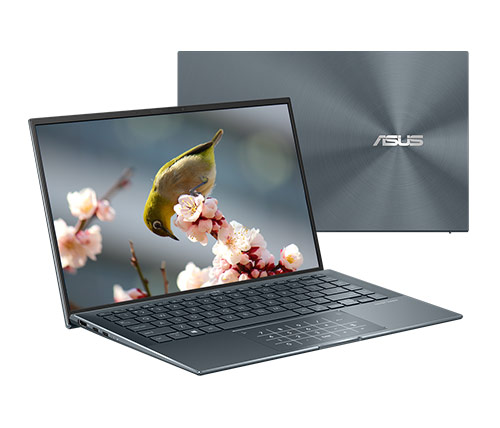 מחשב נייד "14 Asus Zenbook 14 UX435EAL-KC047T i7-1165G7 בצבע אפור, כונן 1TB SSD, זכרון 16GB ומ. גרפי Intel Iris Xe Graphics