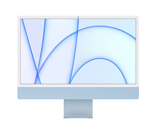 מחשב All In One Apple iMac 24 M1 chip MJV93HB/A בצבע כחול