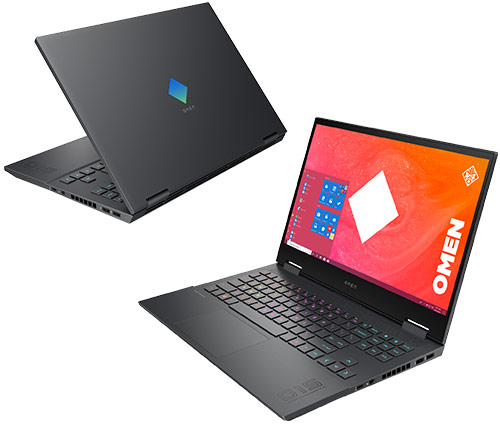 מחשב נייד גיימינג "15.6 HP Omen 15-EN0000NJ 2A9M5EA Ryzen 7 4800H כונן 1TB SSD זכרון 16GB ומ.גרפי GTX 1650Ti,