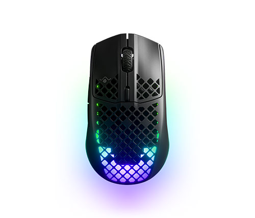 עכבר גיימינג אלחוטי SteelSeries Aerox 3 Wireless Gaming כולל תאורת לד