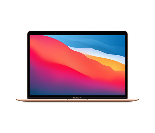 מחשב נייד "13.3 Apple MacBook Air 13 - 2020 Z12A-HB-KIT Apple M1 chip בצבע זהב, כונן 256GB SSD, זכרון 8GB