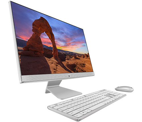 מחשב All In One Asus Vivo AiO V241EAK-WA031T 23.8" Intel Core i3-1115G4 - בצבע כסוף-לבן