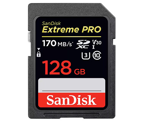 כרטיס זכרון SanDisk Extreme PRO SDXC UHS-I SDSDXXY-128G - בנפח 128GB