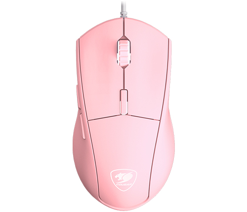 עכבר גיימינג חוטי Cougar Minos XT Gaming Mouse בצבע ורוד כולל תאורת לד