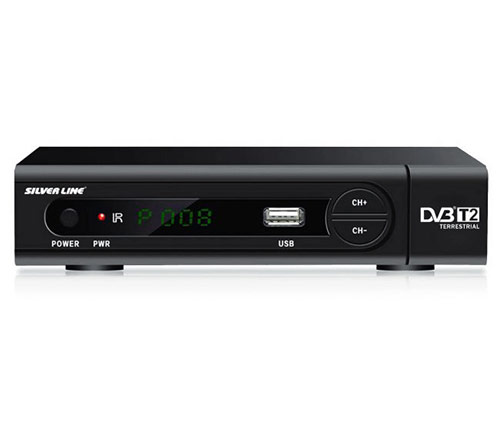 ממיר עידן פלוס Silver Line DVB-T2 HD Digital TV With HDMI USB 2.0 HDVB-T2