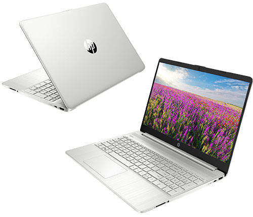 מחשב נייד "15.6 HP Laptop 15S-EQ2112NJ 40N72EA Ryzen 5 5500U כונן 512GB SSD, זכרון 8GB ומ.גרפי AMD Radeon Graphics