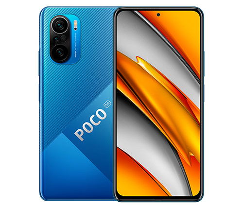 סמארטפון Xiaomi Poco F3 5G 256GB 8GB RAM בצבע כחול- שנתיים אחריות היבואן הרשמי