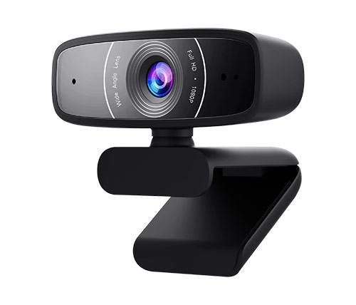 מצלמת רשת Asus Webcam C3 1080p כולל מיקרופון מובנה