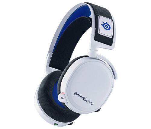 אוזניות גיימינג אלחוטיות עם מיקרופון Steelseries Arctis 7P Wireless בצבע לבן