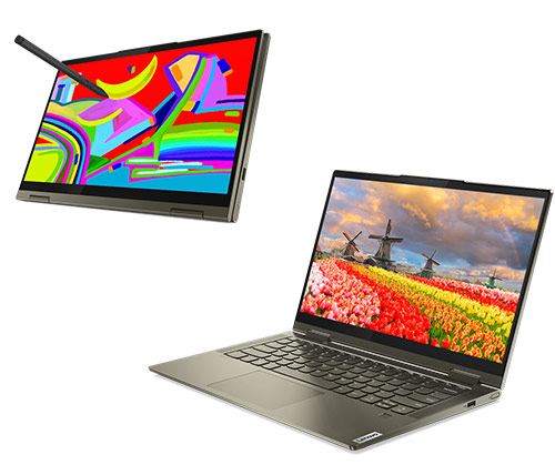 מחשב נייד עם מסך מגע "14 Lenovo Yoga 7 14ITL5 82BH006GIV i7-1165G7  כונן 512GB SSD זכרון 8GB ומ.גרפי Intel Iris Xe