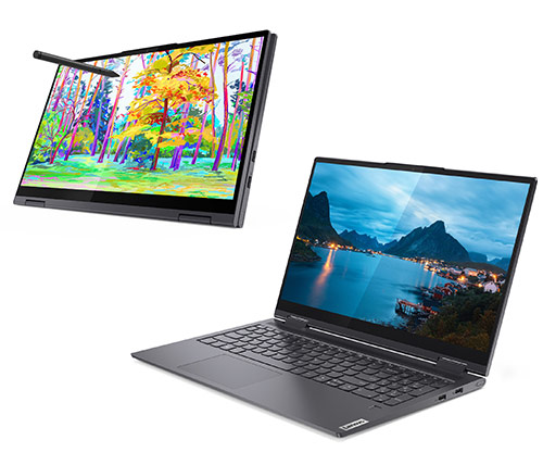 מחשב נייד עם מסך מגע "15.6 Lenovo Yoga 7 15ITL5 82BJ003XIV i5-1135G7  כונן 256GB SSD זכרון 8GB ומ.גרפי Intel Iris Xe