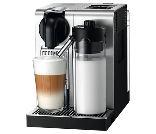 מכונת קפה נספרסו Nespresso Delonghi Lattissima Pro F456 כולל מקציף חלב מובנה בצבע כסוף