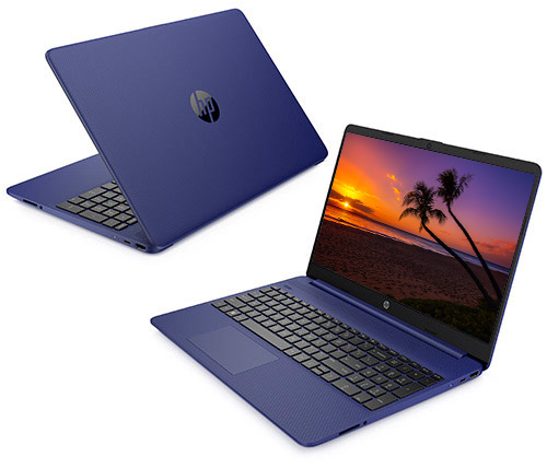 מחשב נייד "15.6 HP Laptop 15S-FQ2023NJ 308J8EA i3-1115G4 בצבע כחול, כונן 256GB SSD, זכרון 8GB ומ.גרפי Intel UHD Graphics
