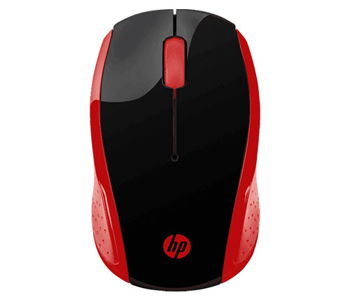 עכבר אלחוטי HP Wireless Mouse 200 בצבע שחור ואדום