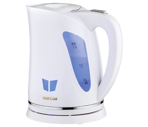 קומקום חשמלי 1.7 ליטר Gold line ATL-009 בצבע לבן