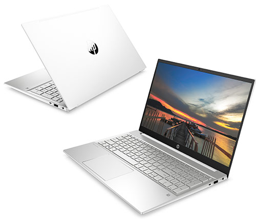 מחשב נייד "15.6 HP Pavilion 15-EG0007NJ 308J5EA i5-1135G7 בצבע לבן, כונן 512GB SSD, זכרון 12GB ומ.גרפי Nvidia GeForce MX350