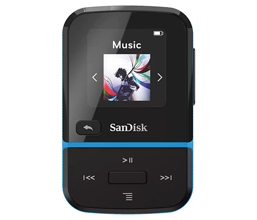 נגן SanDisk Clip Sport Go 32GB MP3 בצבע שחור וכחול