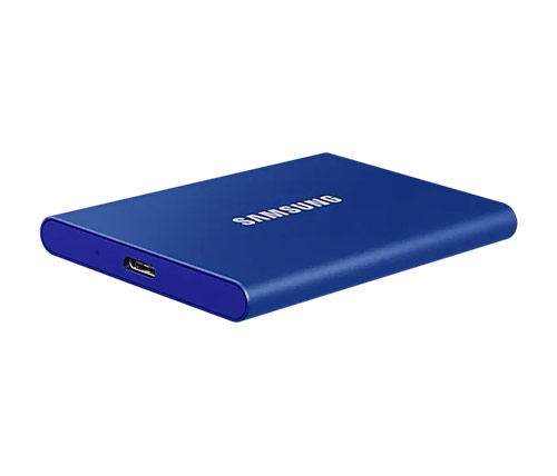 כונן SSD חיצוני נייד Samsung Portable SSD T7 USB3.2 2TB בצבע כחול
