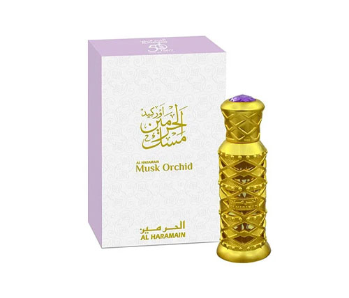 בושם שמן יוניסקס Al Haramain Musk Orchid Perfume Oil פרפיום אויל 12ml