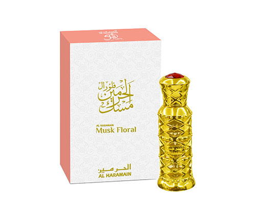 בושם שמן יוניסקס Al Haramain Musk Floral Perfume Oil פרפיום אויל 12ml
