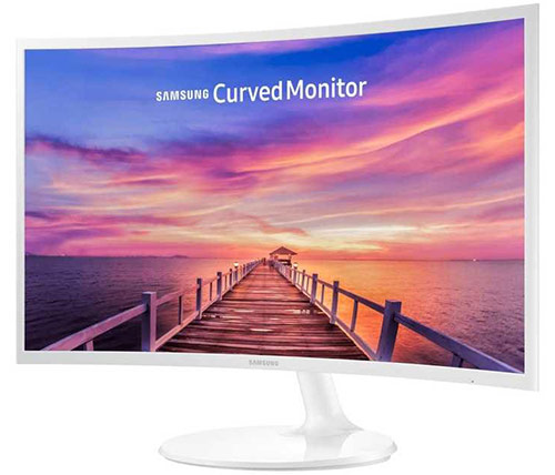 מסך מחשב קעור "27 Samsung Curved LED VA C27F391FH בצבע לבן
