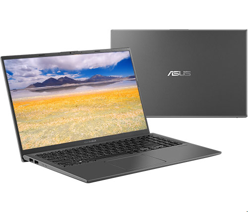 מחשב נייד "15.6 Asus VivoBook 15 X512JP-BQ387T i5-1035G1 בצבע אפור כונן 512GB SSD זכרון 8GB ומ.גרפי Nvidia GeForce MX330