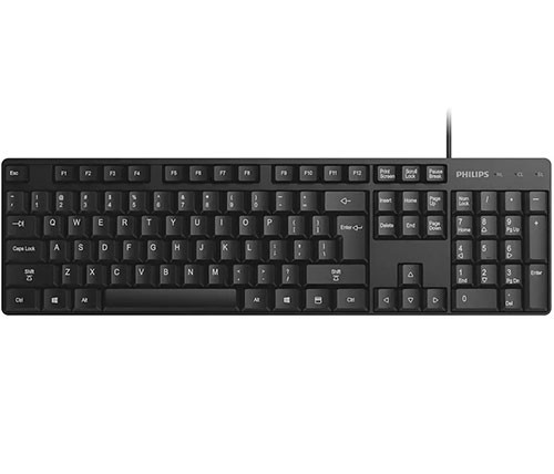 מקלדת חוטית Philips Wired Keyboard SPK6254 עברית ואנגלית