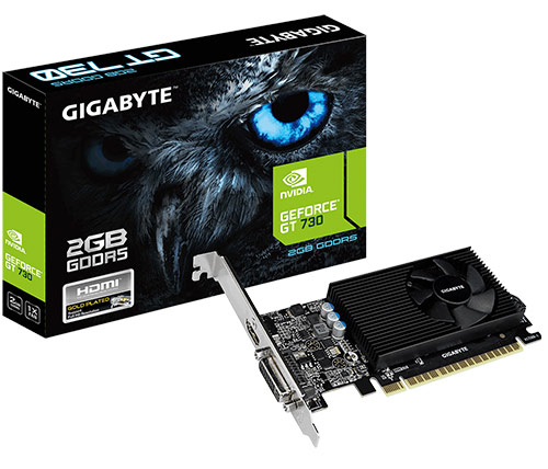 כרטיס מסך Gigabyte NVIDIA GeForce GeForce GT 730 2GB GDDR5